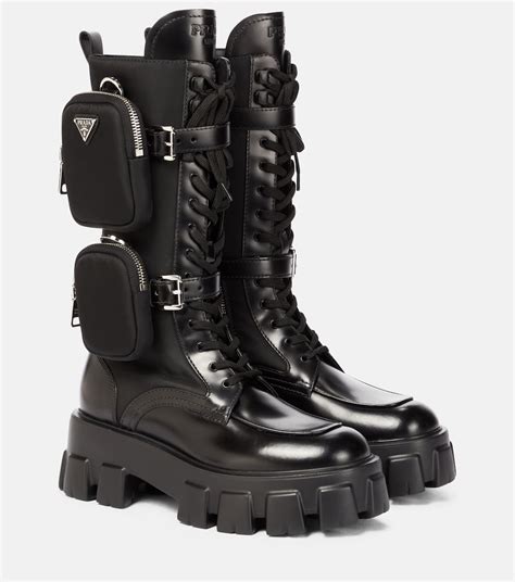 prada monolith patent boots|prada monolith boots review.